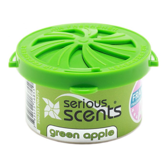 Organic green apple with lid